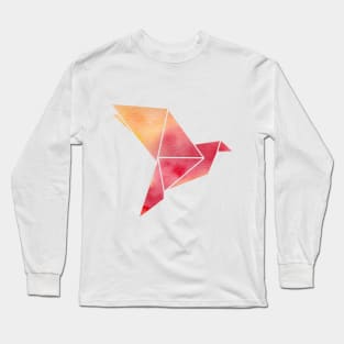 Origami  Bird Long Sleeve T-Shirt